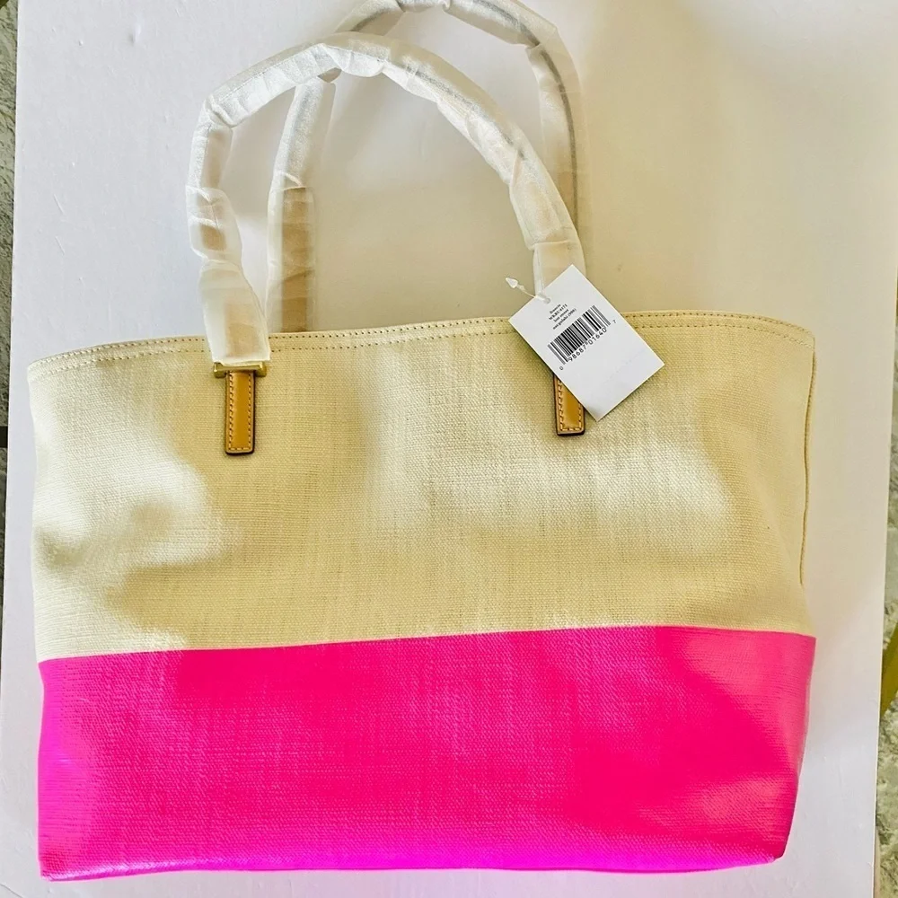 Rare kate spade Lott Street Francis Natural/Gulabi tote